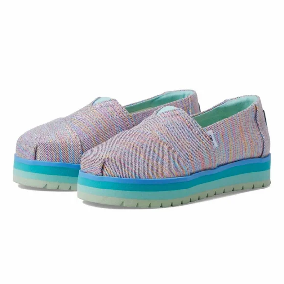 TOMS Kids' Alpargata Platform Slip-On - Picture 1 of 7